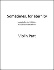 Sometimes, for Eternity Instrumental Parts choral sheet music cover Thumbnail